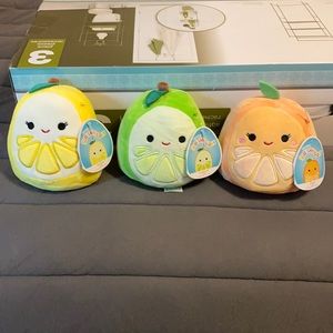 Squishmallow Citrus Set (Leticia, Leeland & Celia)